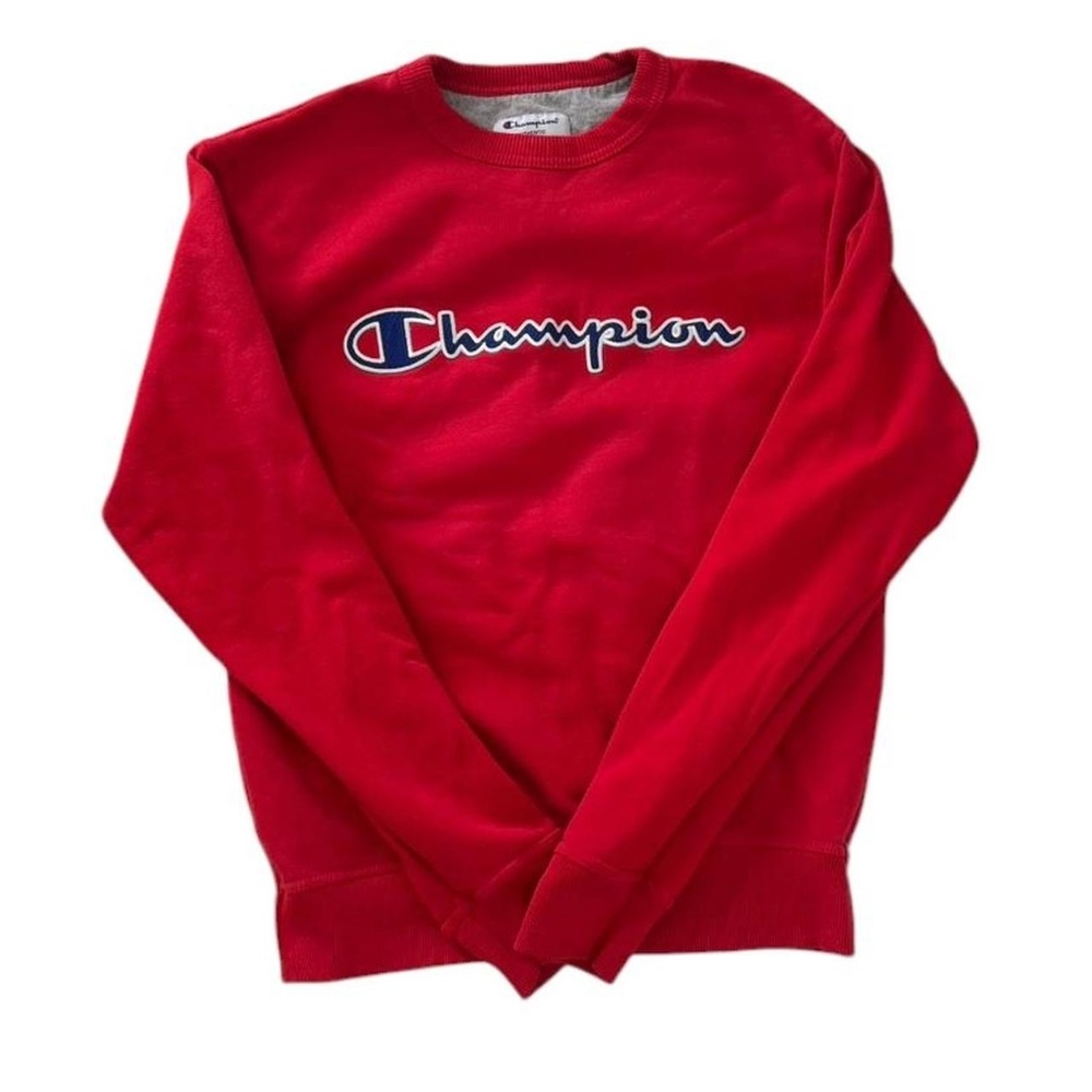 ✰red champion sweatshirt✰